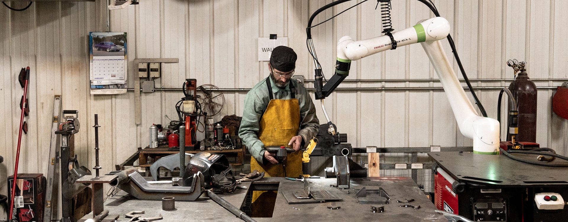 halverson worker at workbench